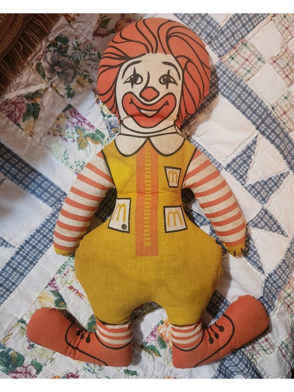 Vintage Ronald McDonald Plush Stuffed Toy Doll